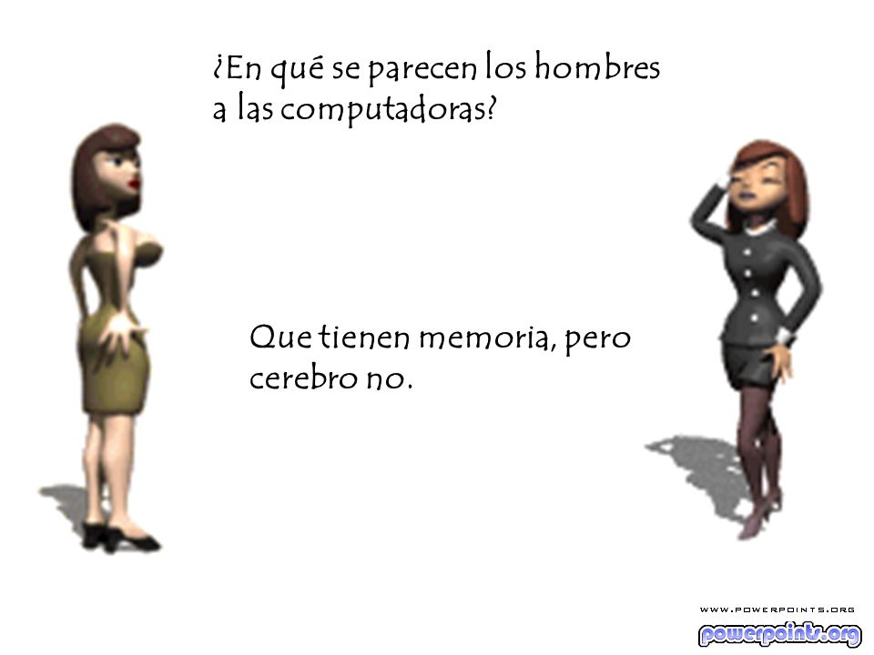 ¿En qué se parecen los hombres a las computadoras