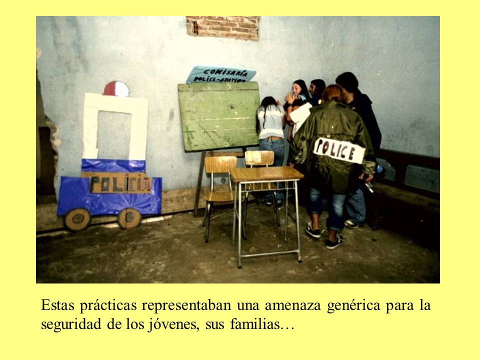 Estas prácticas representaban una amenaza genérica para la seguridad de los jóvenes, sus familias…