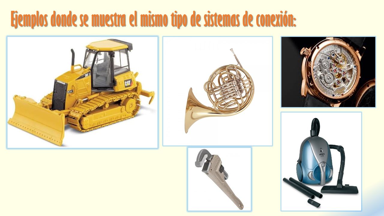 Ejemplos donde se muestra el mismo tipo de sistemas de conexión: