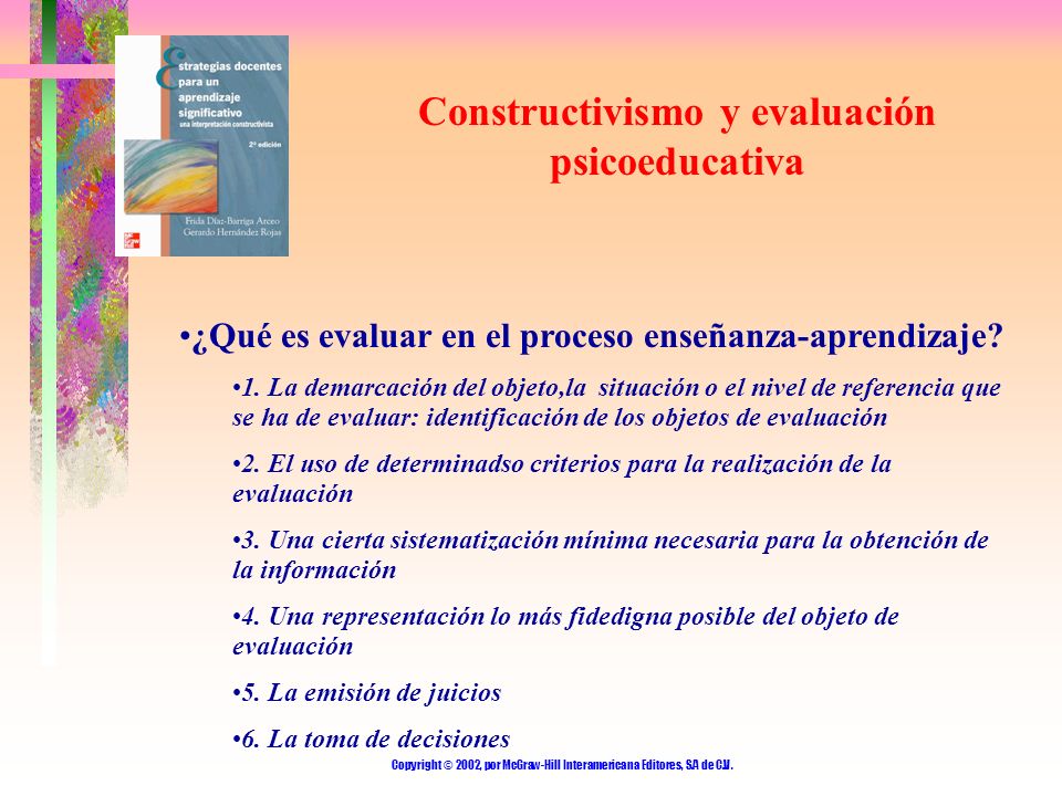 Constructivismo y evaluación psicoeducativa