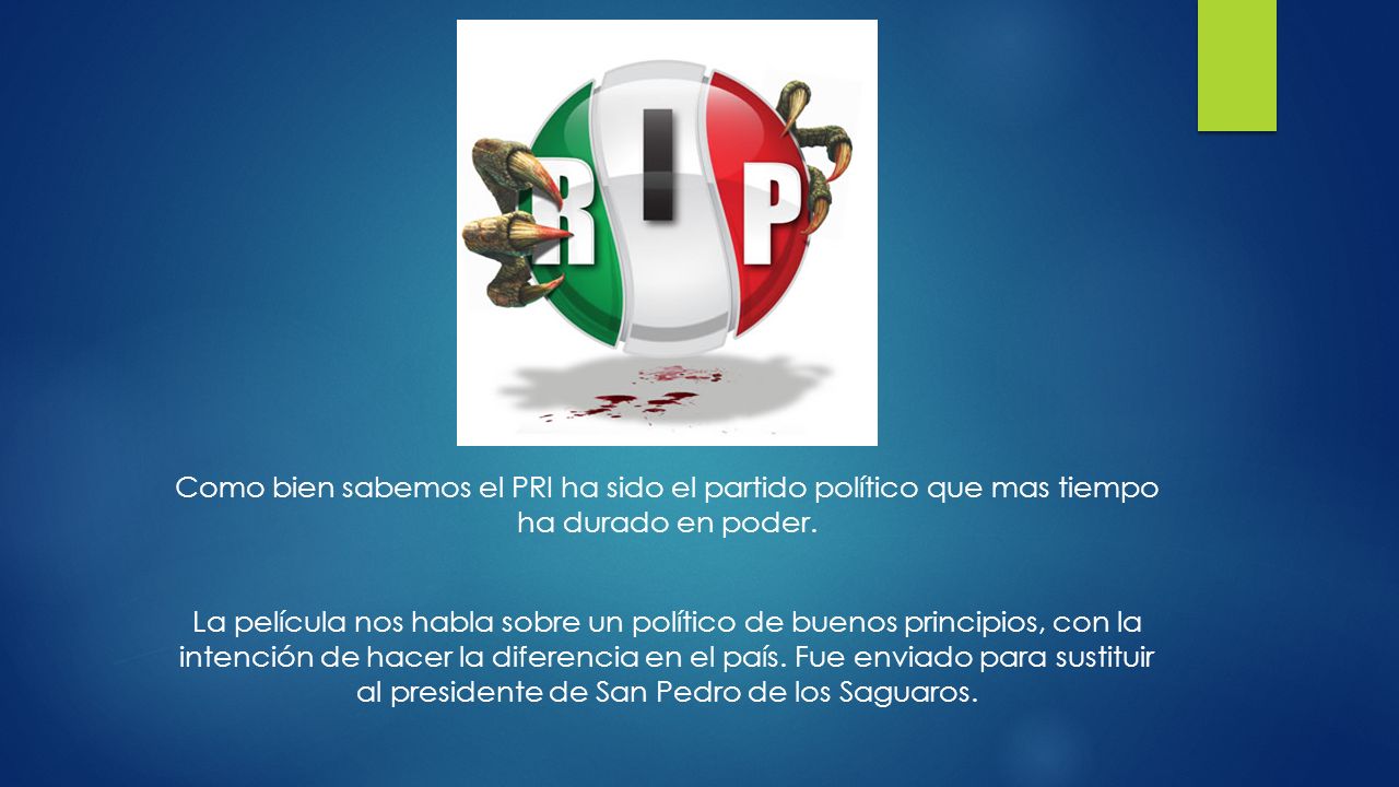 Como bien sabemos el PRI ha sido el partido político que mas tiempo ha durado en poder.