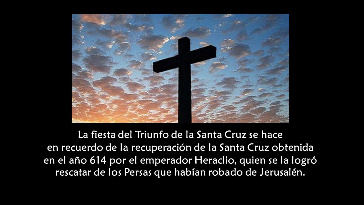 La fiesta del Triunfo de la Santa Cruz se hace