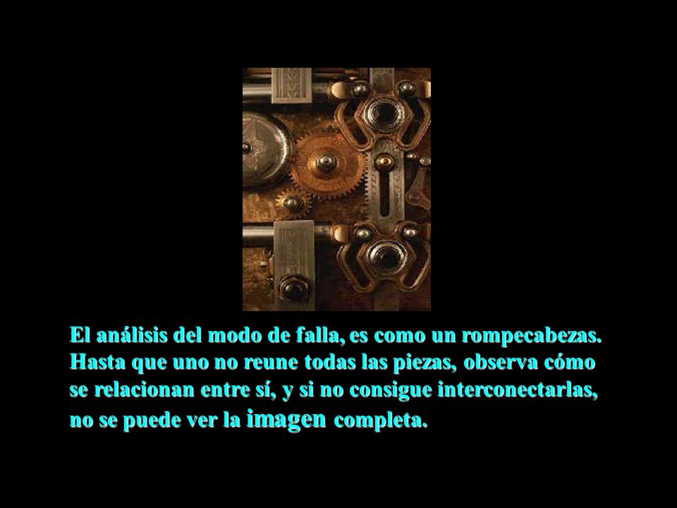 El análisis del modo de falla, es como un rompecabezas