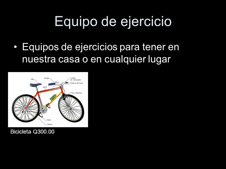 Equipo de ejercicio Equipos de ejercicios para tener en nuestra casa o en cualquier lugar.