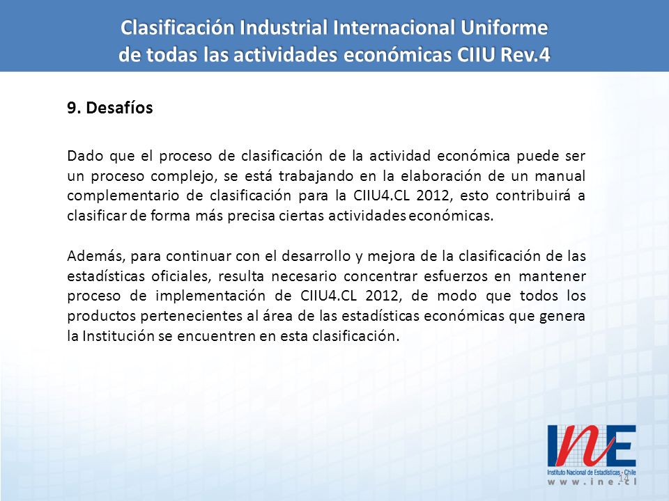 Clasificación Industrial Internacional Uniforme de todas las actividades económicas CIIU Rev.4