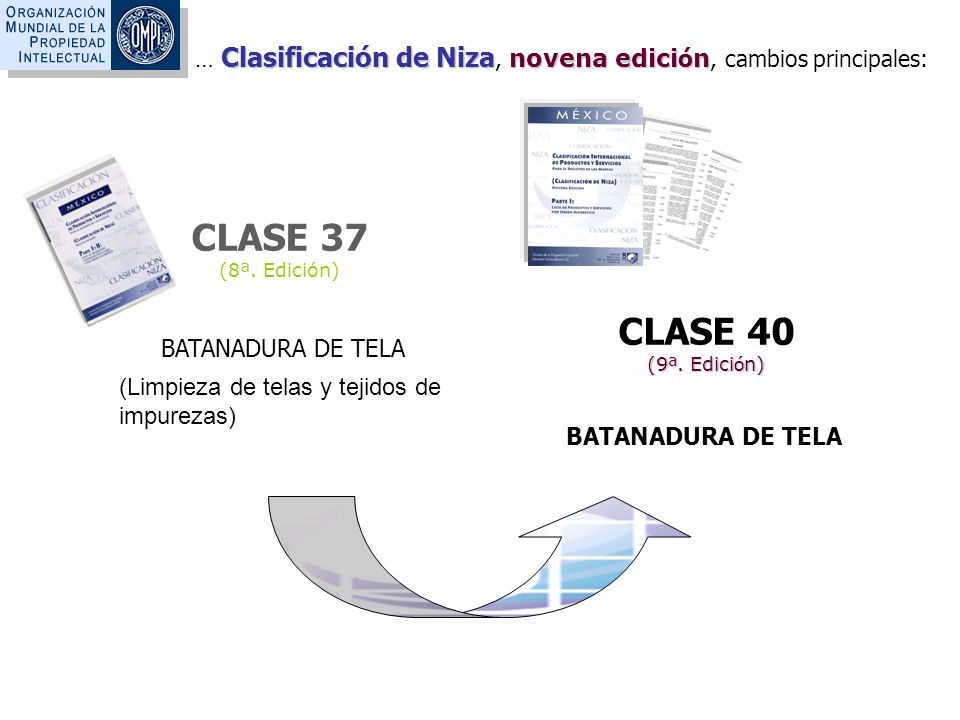 CLASE 37 (8ª. Edición) CLASE 40 (9ª. Edición) BATANADURA DE TELA
