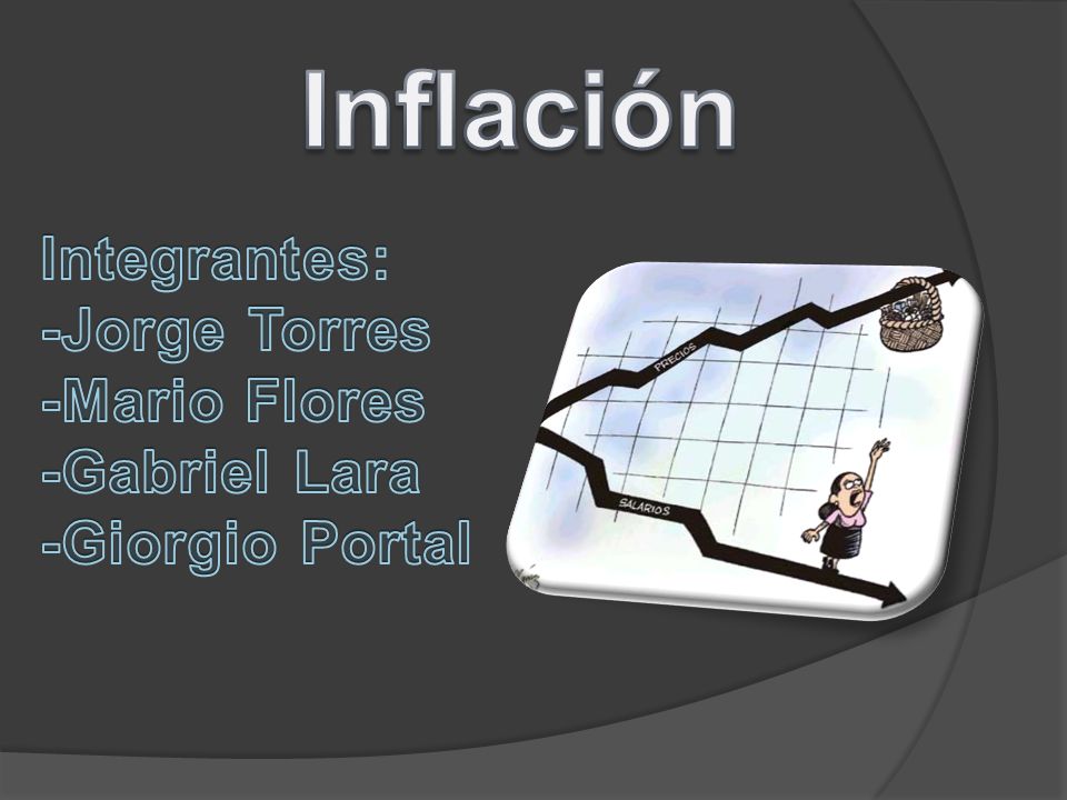 Inflación Integrantes: -Jorge Torres -Mario Flores -Gabriel Lara