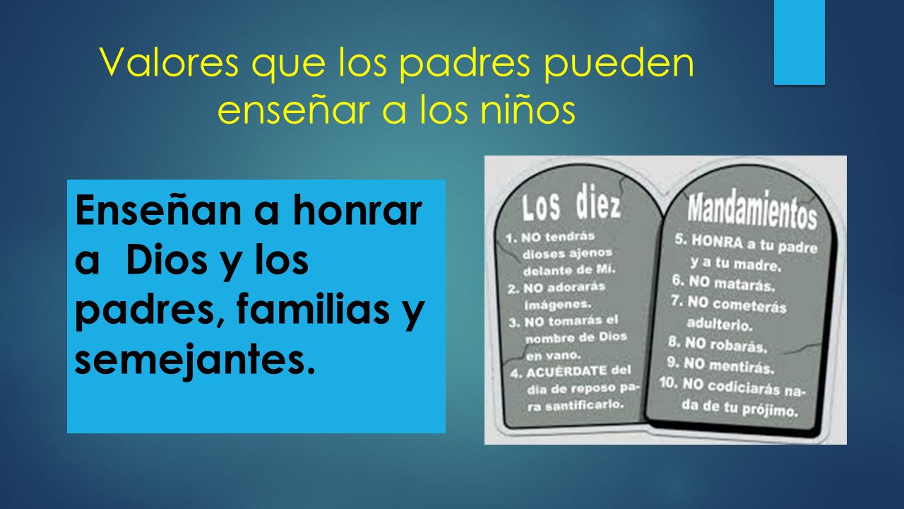Valores que los padres pueden enseñar a los niños