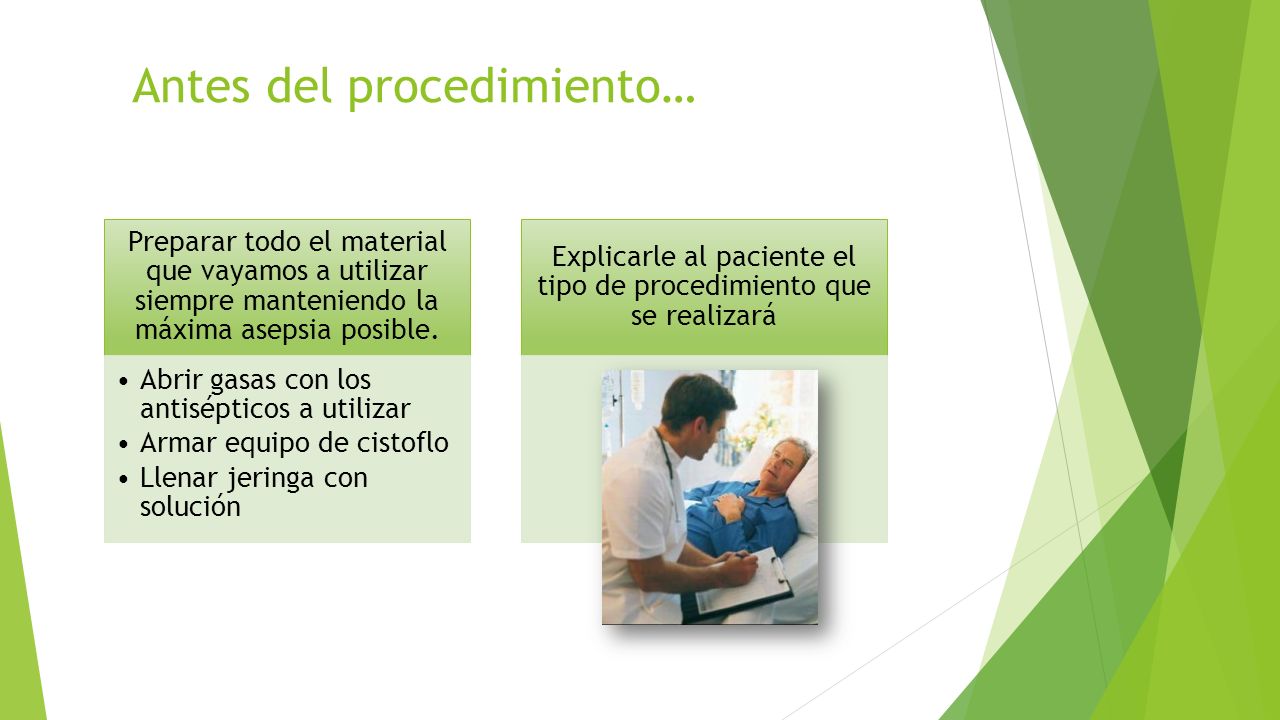 Antes del procedimiento…