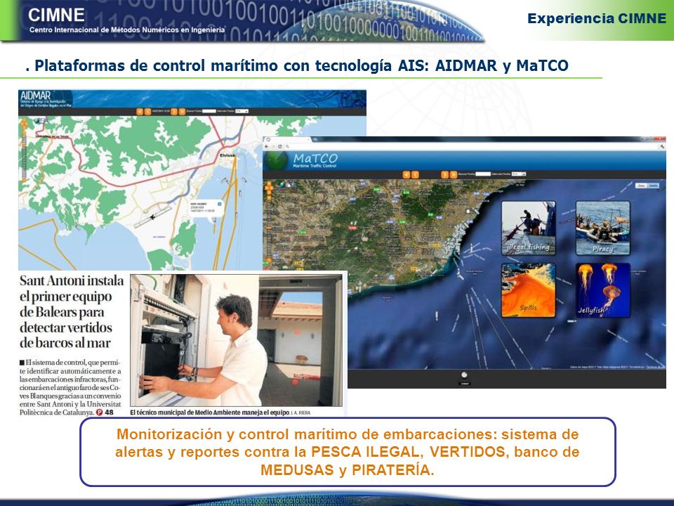 . Plataformas de control marítimo con tecnología AIS: AIDMAR y MaTCO