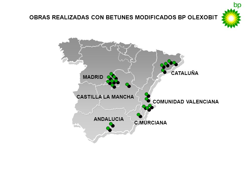 OBRAS REALIZADAS CON BETUNES MODIFICADOS BP OLEXOBIT