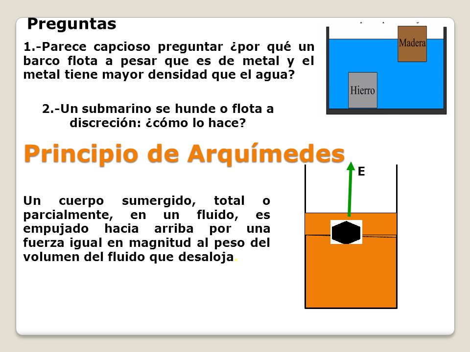 2.-Un submarino se hunde o flota a discreción: ¿cómo lo hace