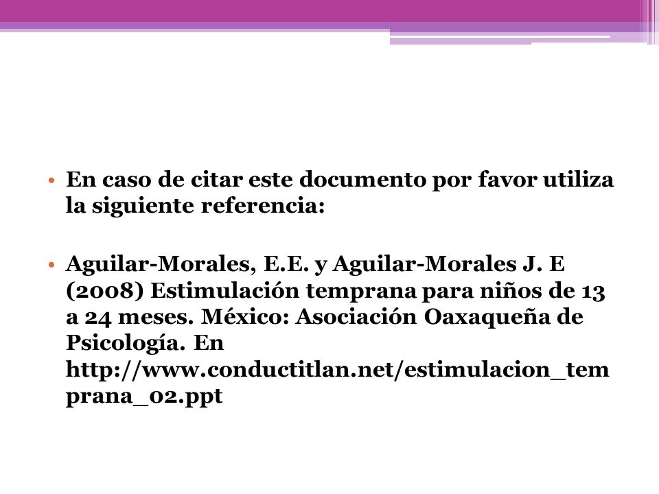 En caso de citar este documento por favor utiliza la siguiente referencia: