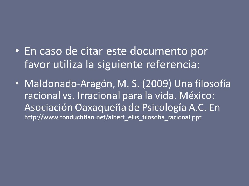 En caso de citar este documento por favor utiliza la siguiente referencia: