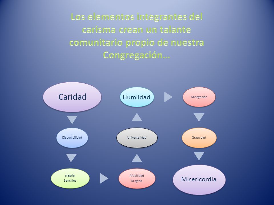 Los elementos integrantes del carisma crean un talante comunitario propio de nuestra Congregación…