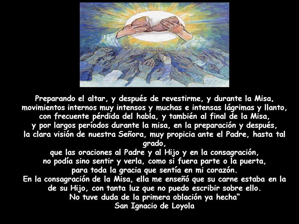 Preparando el altar, y después de revestirme, y durante la Misa,