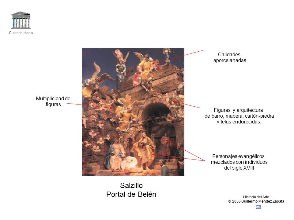 Salzillo Portal de Belén Calidades aporcelanadas Multiplicidad de