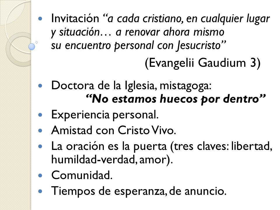 Invitación a cada cristiano, en cualquier lugar y situación… a renovar ahora mismo su encuentro personal con Jesucristo