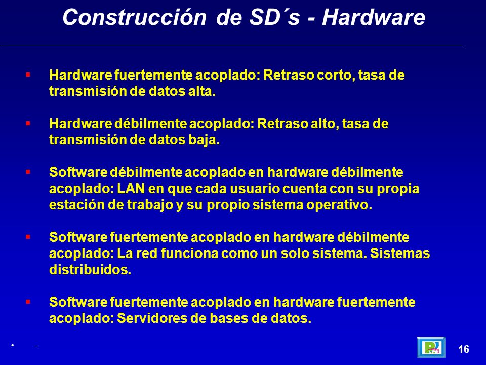 Construcción de SD´s - Hardware