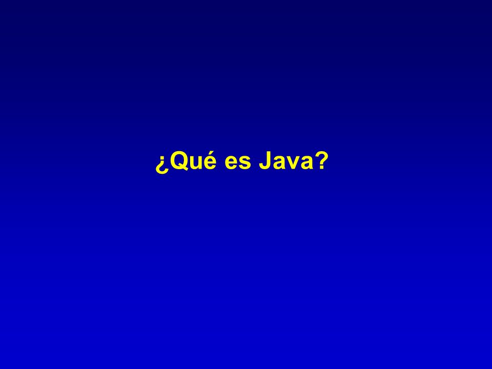 ¿Qué es Java