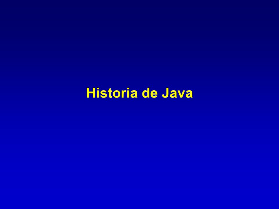 Historia de Java