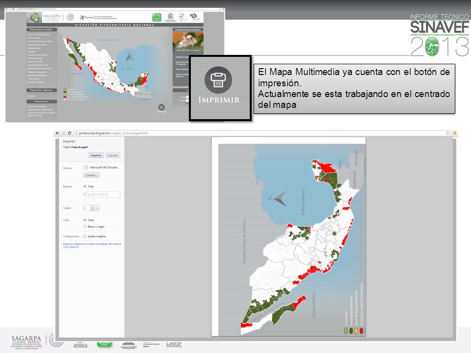 El Mapa Multimedia ya cuenta con el botón de impresión.