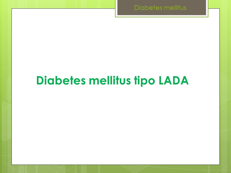 Diabetes mellitus tipo LADA