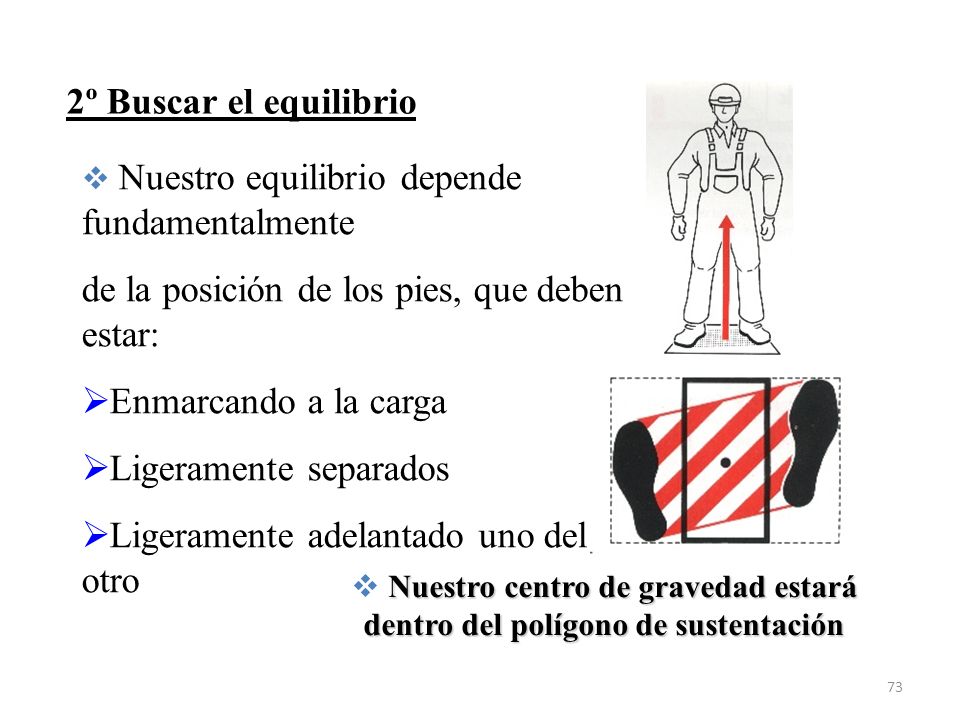 Nuestro centro de gravedad estará dentro del polígono de sustentación
