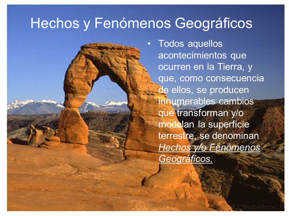Hechos y Fenómenos Geográficos