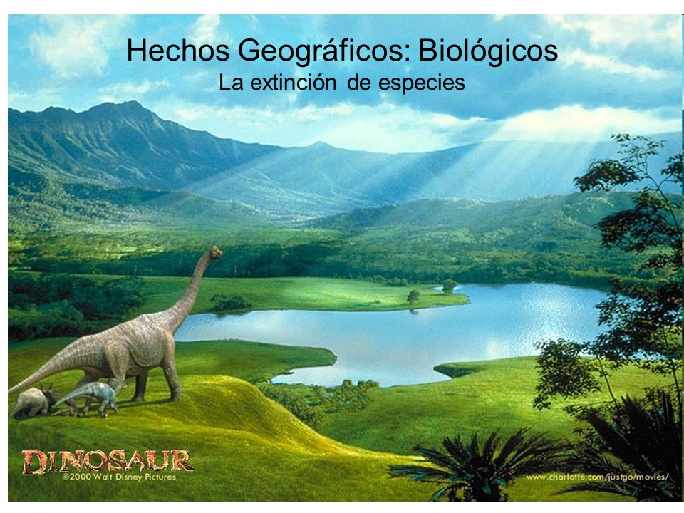 Hechos Geográficos: Biológicos La extinción de especies