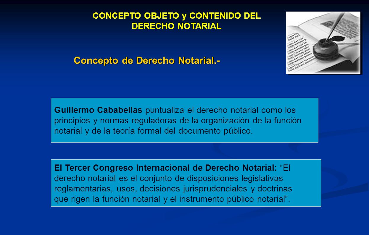Concepto de Derecho Notarial.-