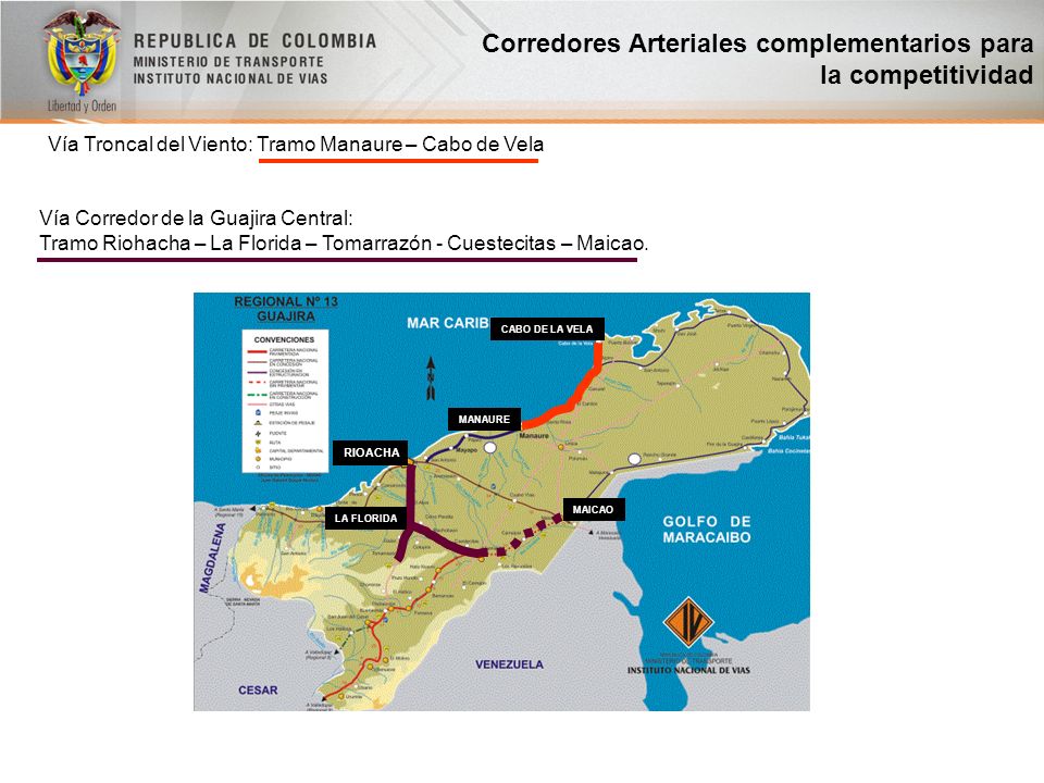 Corredores Arteriales complementarios para la competitividad