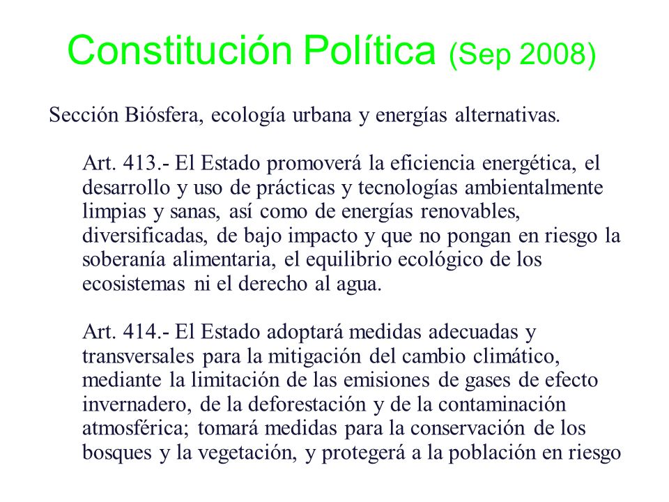 Constitución Política (Sep 2008)