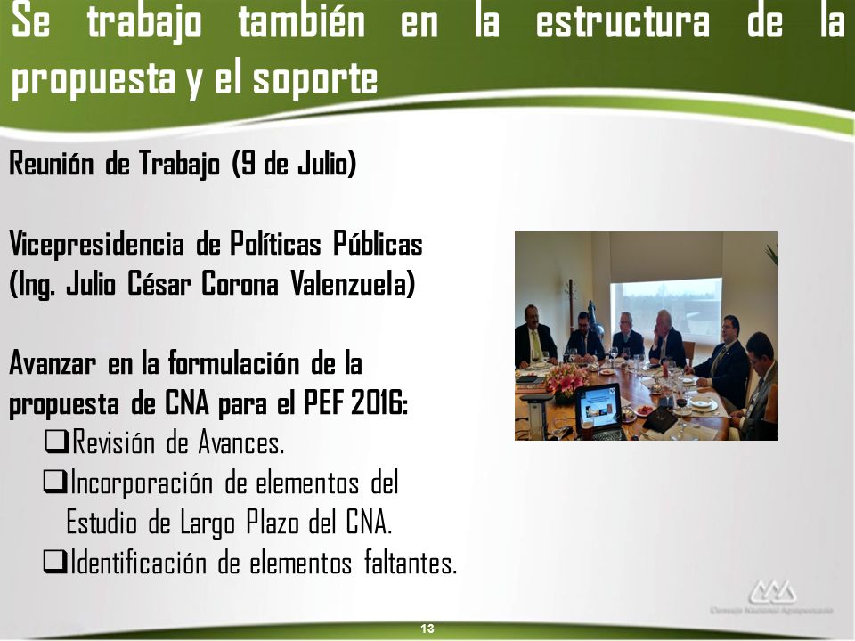 Se trabajo también en la estructura de la propuesta y el soporte