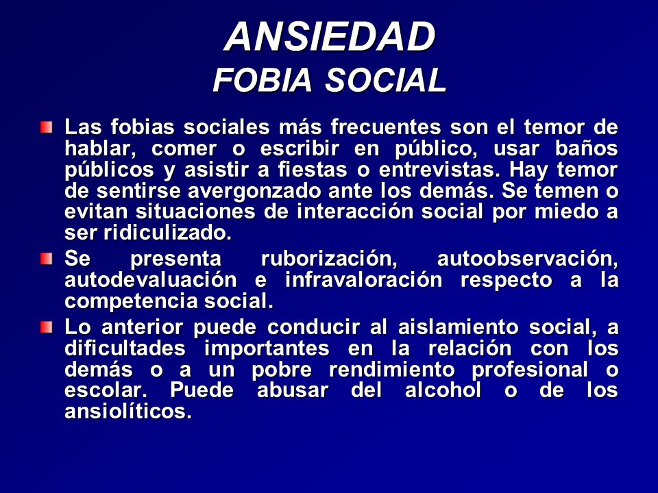 ANSIEDAD FOBIA SOCIAL