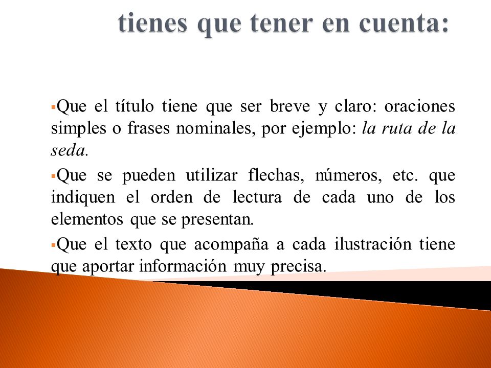 A la hora de elaborar un cartel tienes que tener en cuenta: