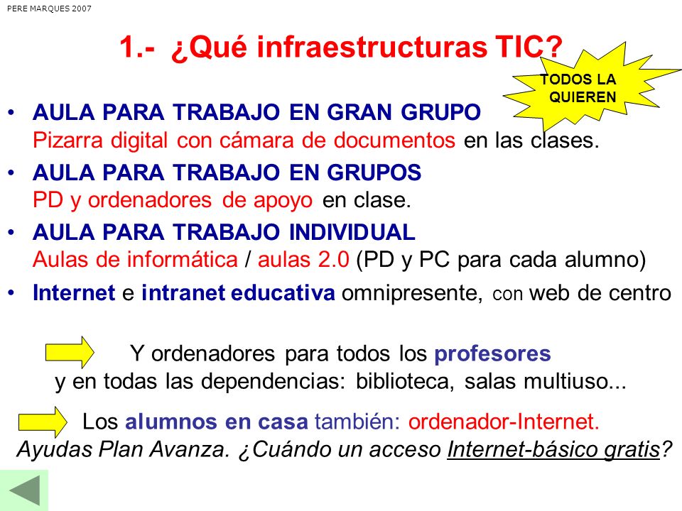 1.- ¿Qué infraestructuras TIC