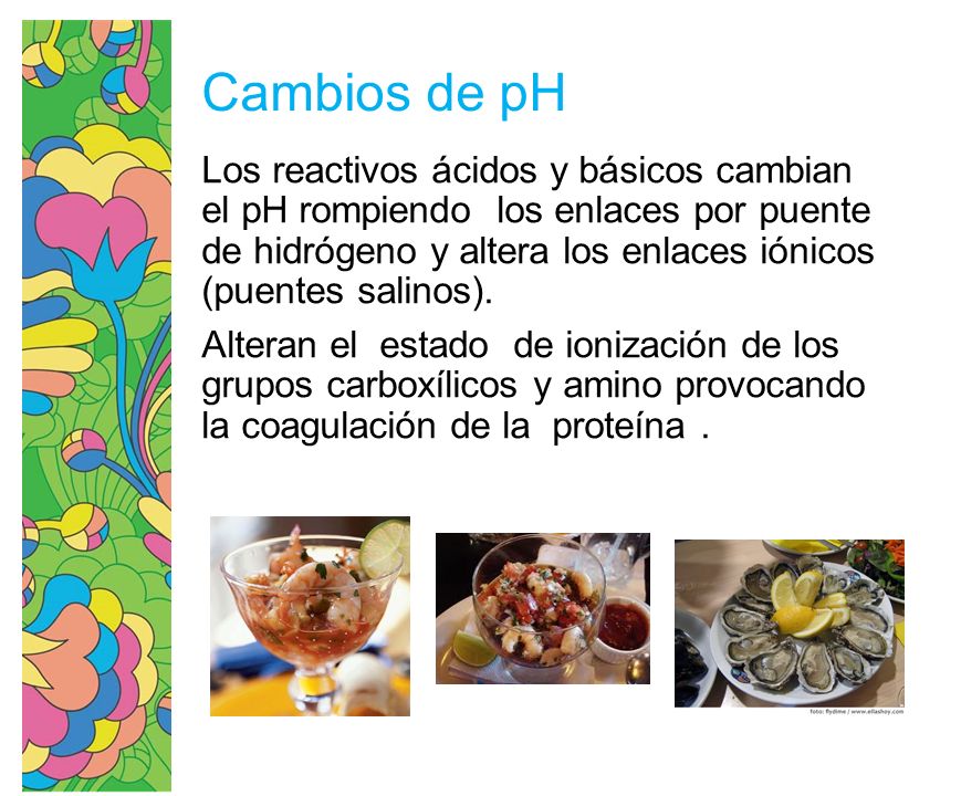 Cambios de pH