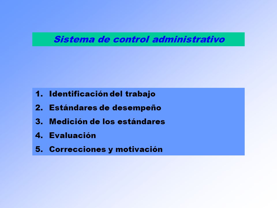 Sistema de control administrativo