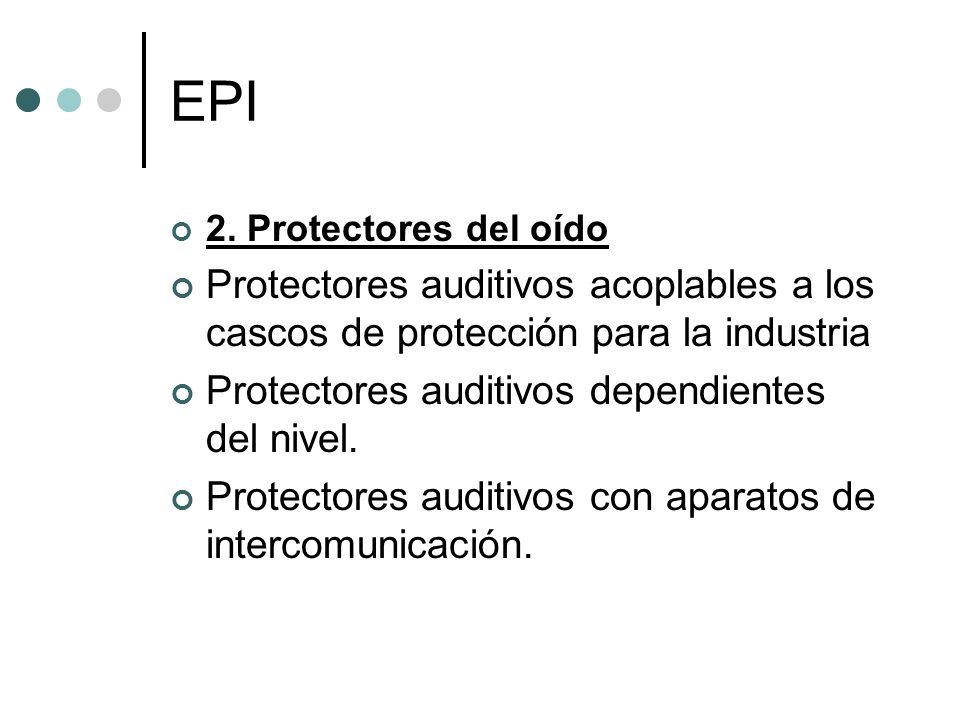 EPI 2. Protectores del oído. Protectores auditivos acoplables a los cascos de protección para la industria.