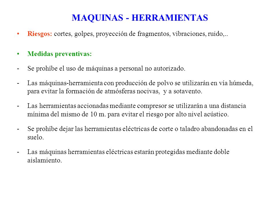 MAQUINAS - HERRAMIENTAS