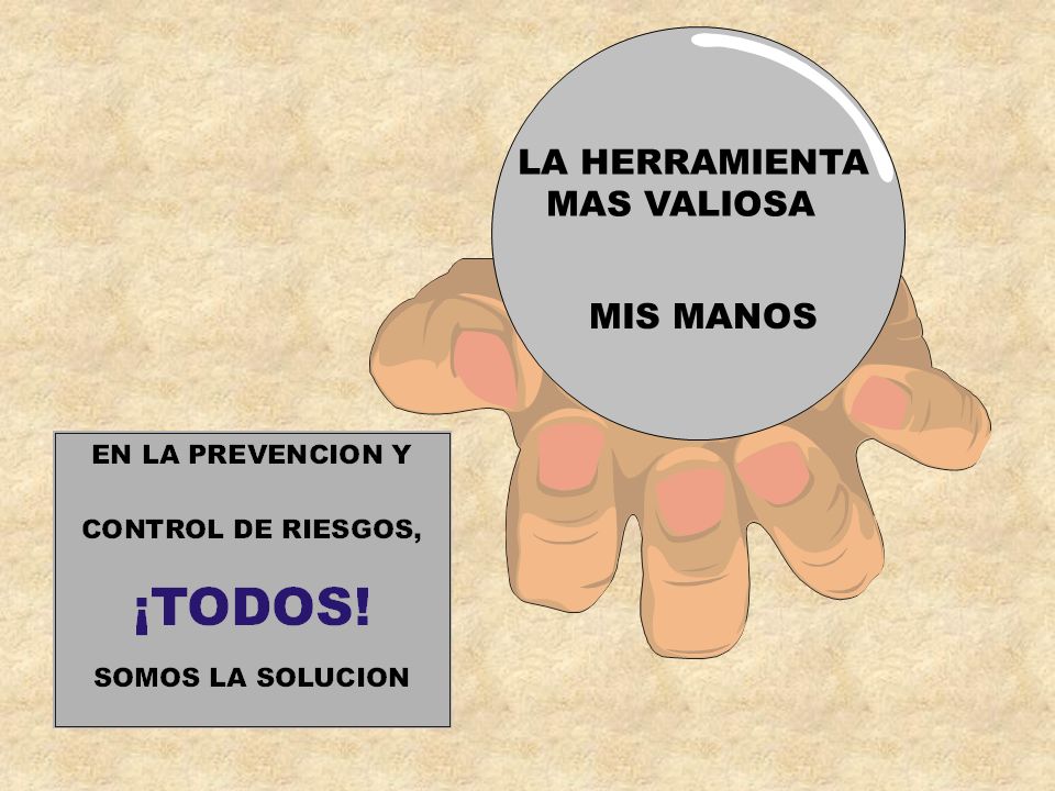 LA HERRAMIENTA MAS VALIOSA MIS MANOS