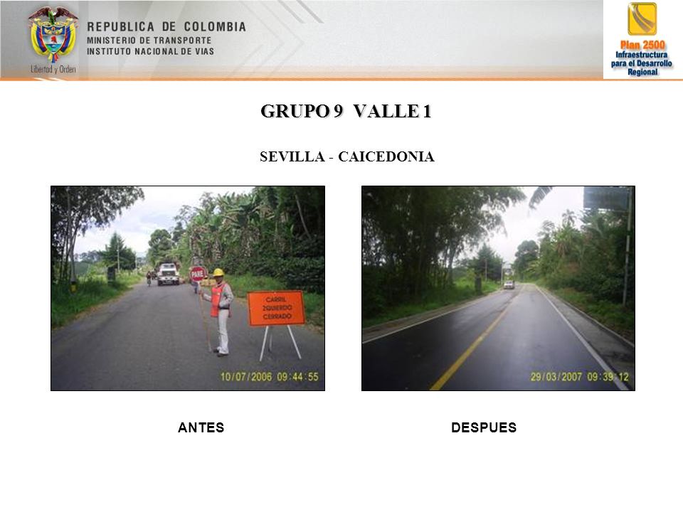 GRUPO 9 VALLE 1 SEVILLA - CAICEDONIA Ub ANTES DESPUES