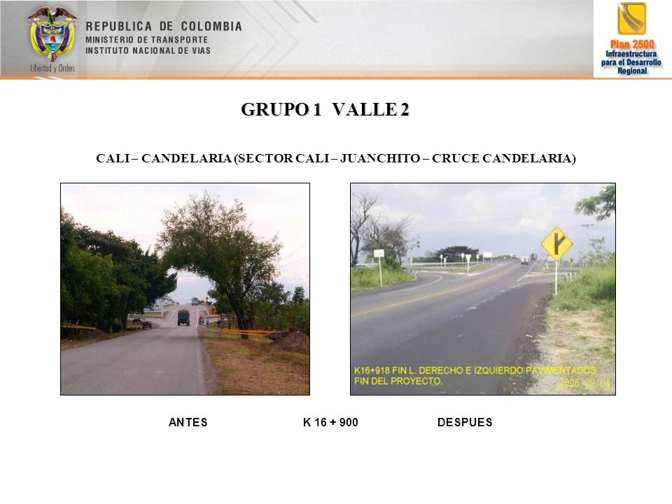 CALI – CANDELARIA (SECTOR CALI – JUANCHITO – CRUCE CANDELARIA)