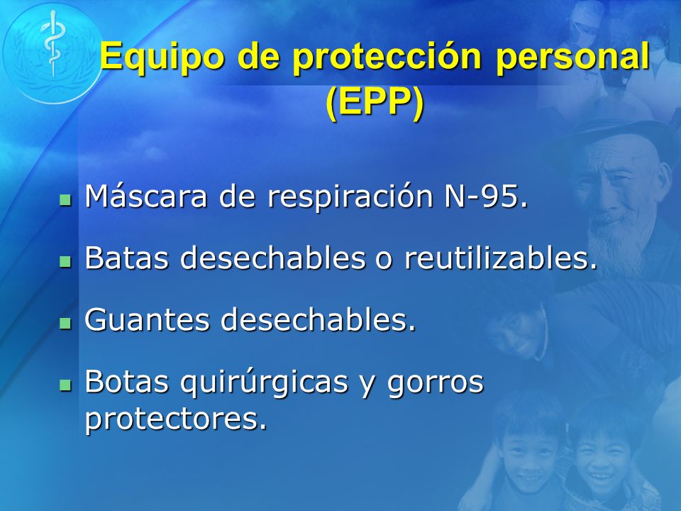 Equipo de protección personal (EPP)