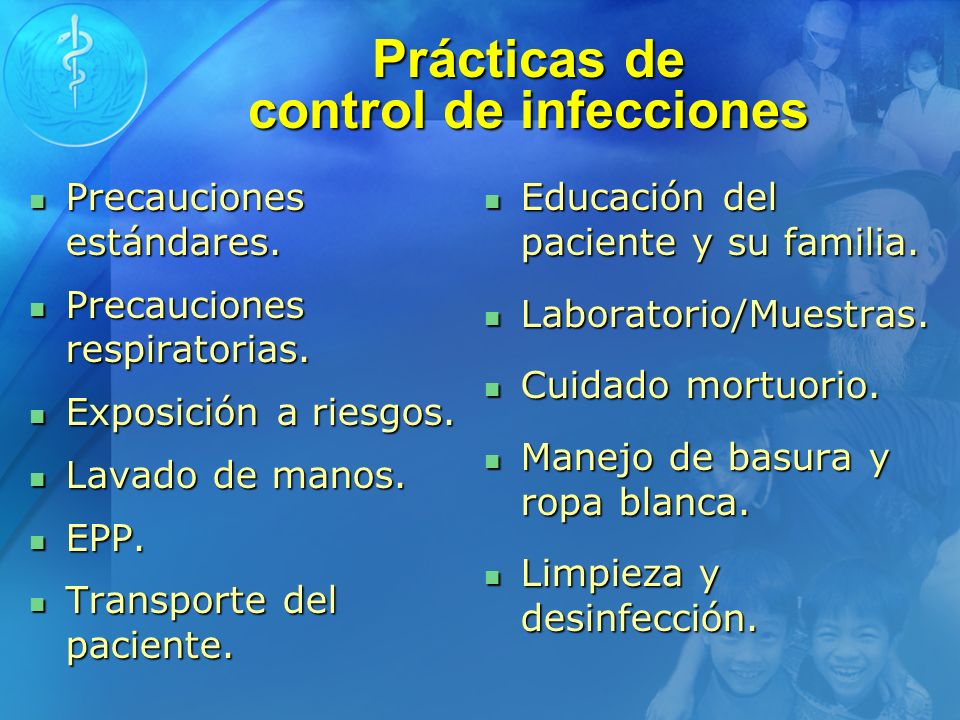 Prácticas de control de infecciones
