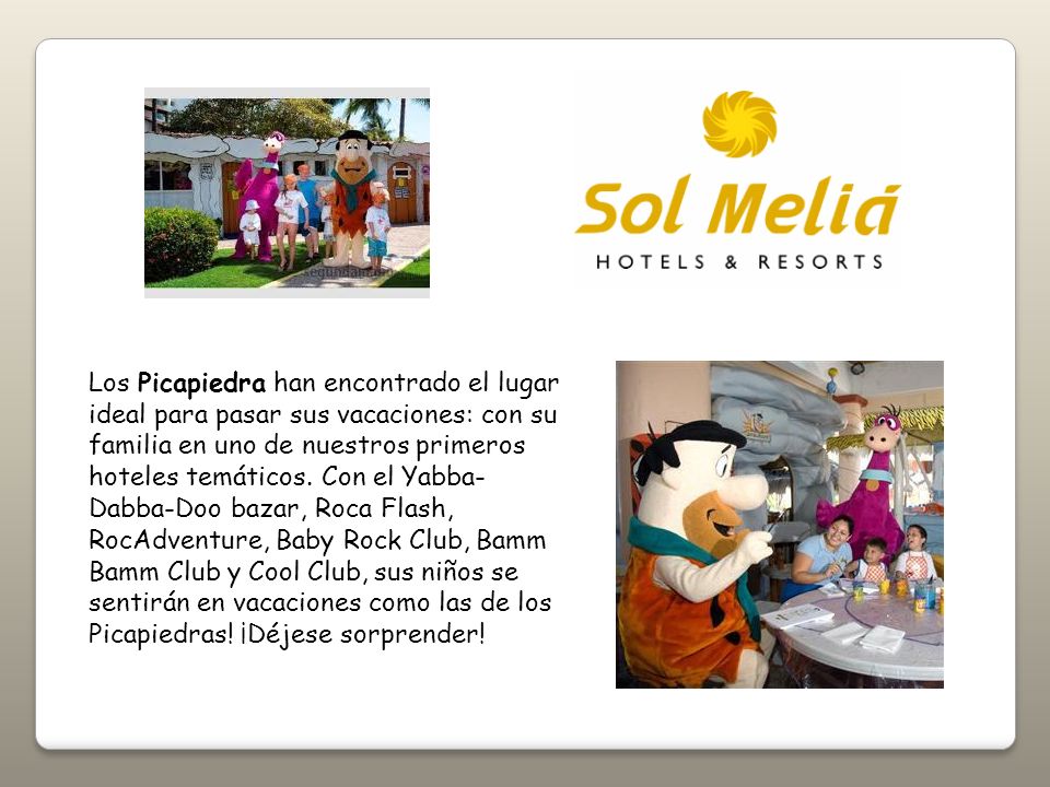 Los Picapiedra han encontrado el lugar ideal para pasar sus vacaciones: con su familia en uno de nuestros primeros hoteles temáticos.