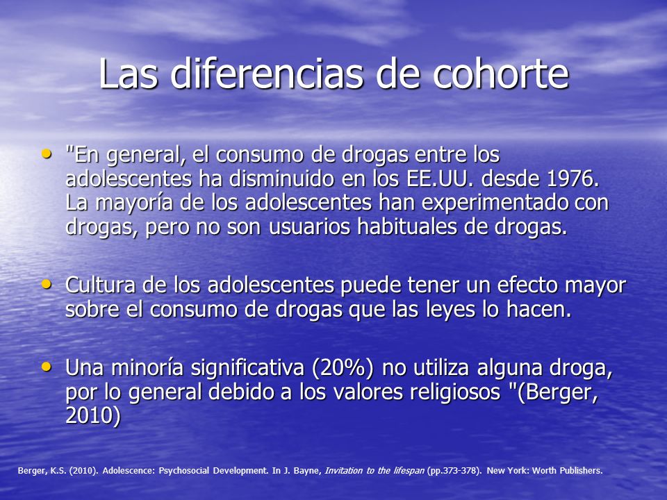 Las diferencias de cohorte