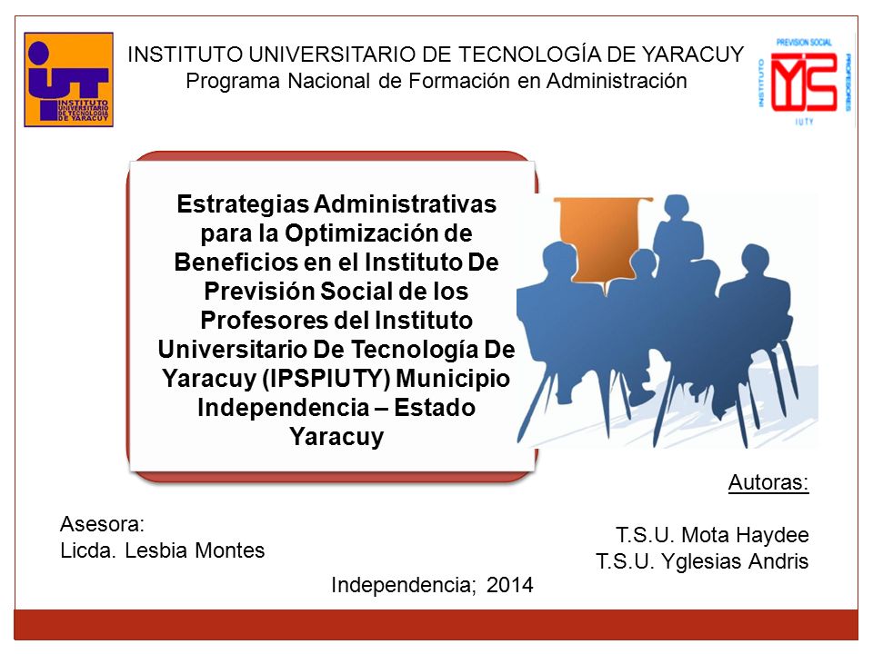 INSTITUTO UNIVERSITARIO DE TECNOLOGÍA DE YARACUY Programa Nacional de Formación en Administración