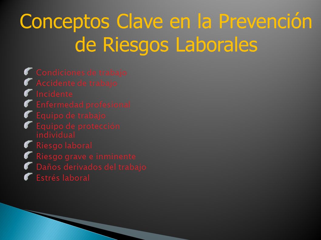 Conceptos Clave en la Prevención de Riesgos Laborales